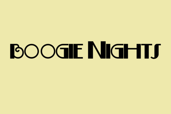 Boogie Nights: A Retro Font with Electric Style