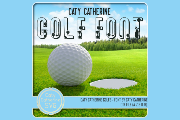 Caty Catherine Golfs: A Sporty Font for Monograms & More