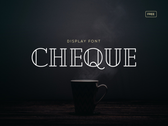 Cheque: A Display Font That Commands Attention