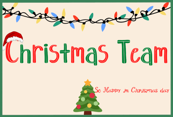 Christmas Team: A Handwritten Font That Feels Like a Celebration