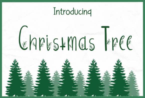 Christmas Tree: A Handwritten Font for Festive Designs