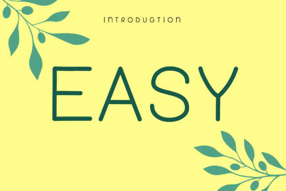 Easy: A Simple, Clean Display Font for Modern Projects