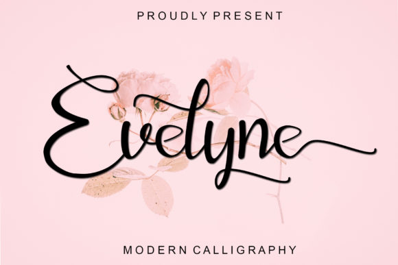 Evelyne: A Modern Script Font for Elegant and Sweet Designs