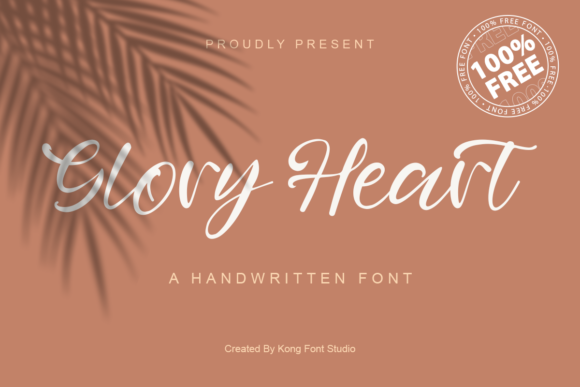 Glory Heart: A Script Font That Dances Across Your Designs