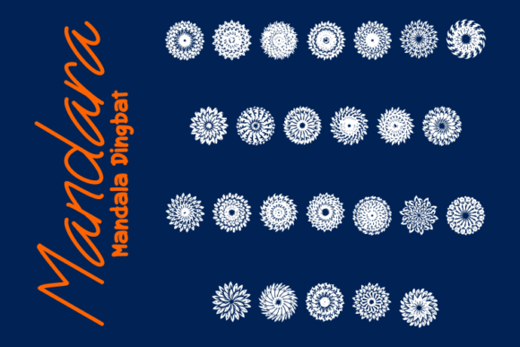 Mandara: The Dingbats Font That Brings Mandalas to Your Designs