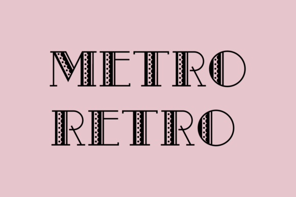 Metro Retro: A Creative Font with Vintage Charm
