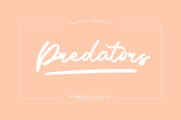 Predators: A Handwritten Font for Modern Creators