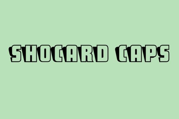ShoCard Caps: The 3D Retro Font for Vintage Headlines