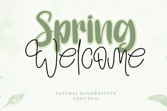 Spring Welcome: A Script Font That Feels Like a Warm Handshake