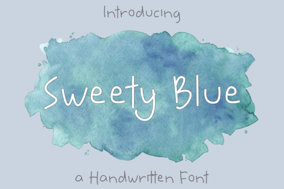 Sweety Blue: A Handwritten Font for Friendly Designs
