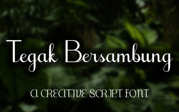 Tegak Bersambung: A Flowing Script for Dynamic Ideas