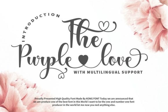 The Purple Love: More Than Just a Handwritten Font