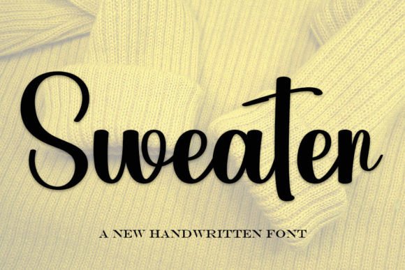The Sweater Font: A Handwritten Typeface for Timeless Design