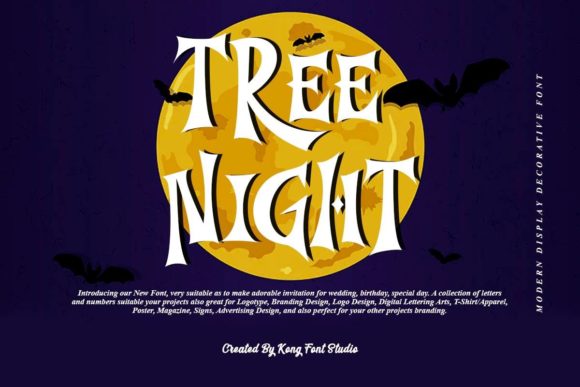 Tree Night: A Playful Serif for Crafters & Designers