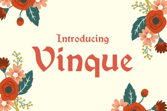Vinque: A Vintage Blackletter Font for Modern Design