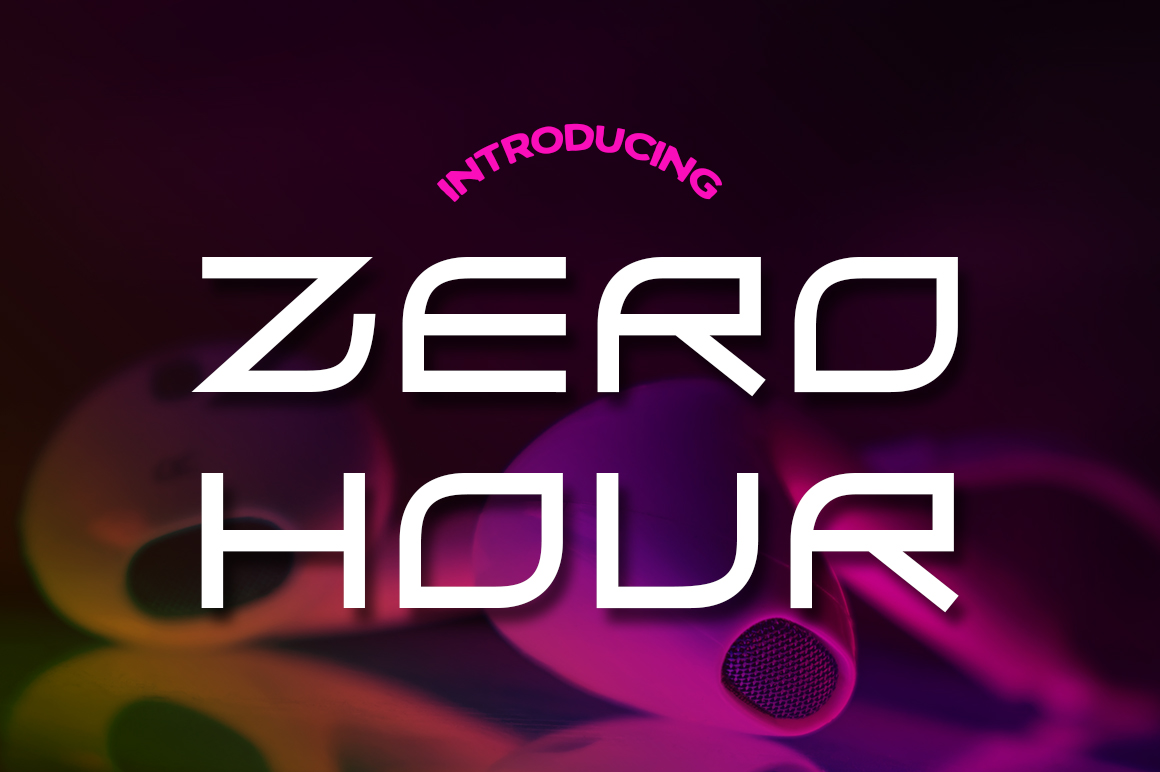 Zero Hour: A Nostalgic Yet Futuristic Sans Serif